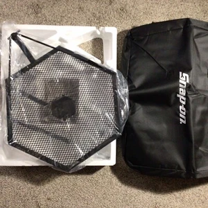 Snap On tools GRILL SWING arm BBQ NIB PROMO CAMP FIRE PORTABLE BAG Limited EDT. - Picture 1 of 9