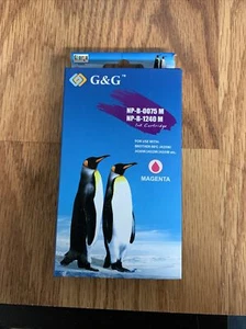 G&G Ink Cartridges NP-B-0075 / NP-B-1240 Magenta New Sealed - Picture 1 of 6