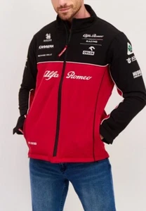Alfa Romeo Racing F1 2023 Team Full Zip Softshell Jacket Black - Picture 1 of 4