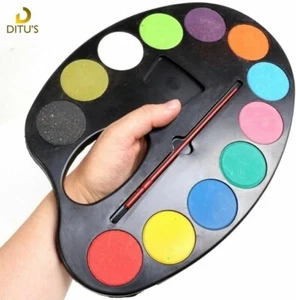 Tallon ArtBox 12 Jumbo Paints With Palette + Brush Painting Tools & Accessories - Picture 1 of 5
