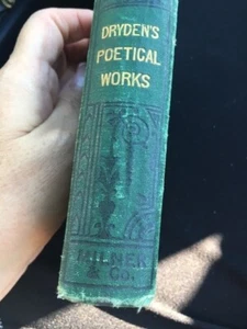 VINTAGE Dryden's Poetical Works John Dryden Hardcover Book Milner Sowerby RARE - Picture 1 of 7