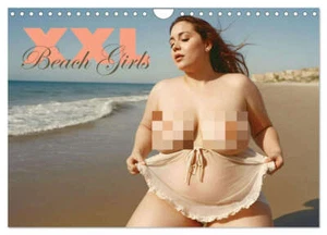 XXL Beach Girls Kalender - Kurvige Frauen am Strand (Wandkalender 2025 DIN A4 qu - Bild 1 von 9