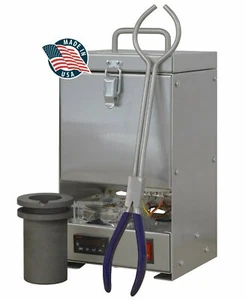 60 OZ GOLD QUIKMELT PRO TABLETOP ELECTRIC MELTING FURNACE 2200°F SILVER COPPER - Picture 1 of 3