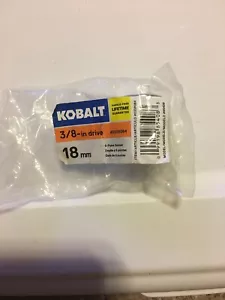 Kobalt 3/8-in Drive 18mm Shallow 6-point Metric Socket 0338084 - Picture 1 of 3
