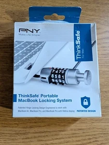 PNY ThinkSafe Portátil MacBook Sistema de Bloqueo Bloqueo Mac Air Pro Nuevo - Imagen 1 de 2