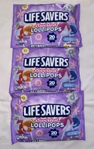 60 Pops Total! LIFESAVERS 3 Bags SWIRLED LOLLIPOPS - Wrapped - Best Buy 11/14/27 - Picture 1 of 2