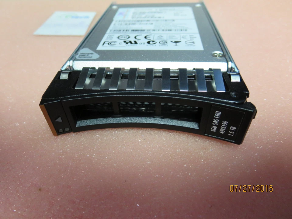 49Y6195/ 49Y6196- IBM 1.6TB SAS 2.5" MLC HS Enterprise SSD for IBM System x HS23 - Image 1 of 1