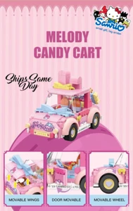 ✅ Official Sanrio TopToy My Melody Sports Car Building Blocks Set Creative NEW - Picture 1 of 6