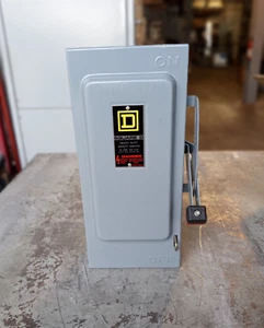 Square D HU361 Safety Switch 30A 600V AC/DC Type 1 Enc Single Throw non-Fusible - Picture 1 of 8