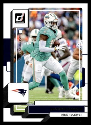 2022 Donruss #122 DeVante Parker New England Patriots Football Card - Image 1 of 2