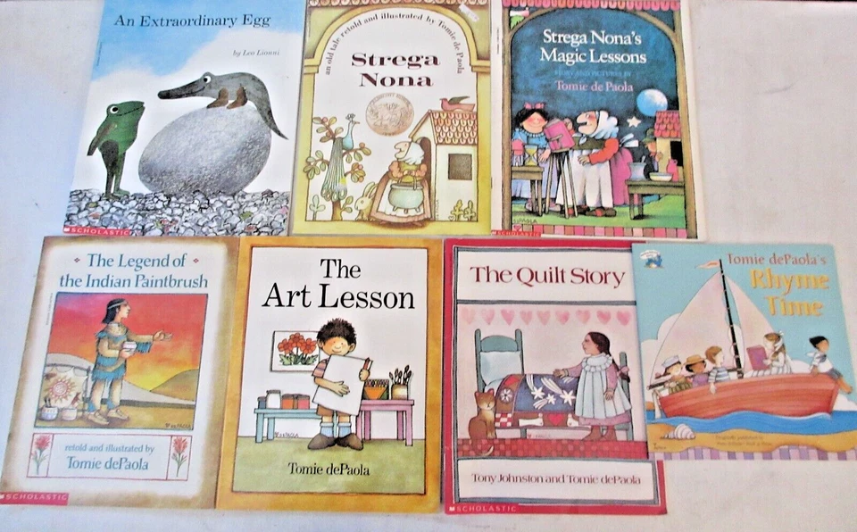 Tomie DePaola Lot Of 7 Strega Nona Art Lesson  Childrens Book Lot — 第 1/1 张图片