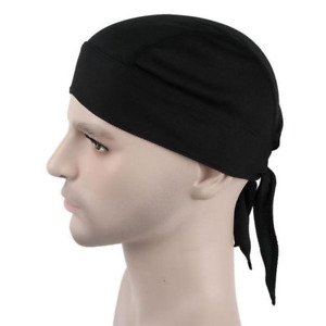 Skull Cap Sweat Wicking Doo Rag Helmet Liner Hat Head Wrap Bandana for Men Women