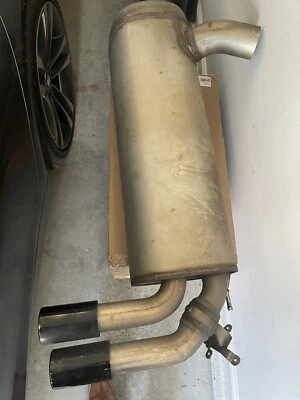 2017-2020 BMW 430I F36 2.0L REAR EXHAUST MUFFLER W/ BLACK TIPS OEM - Image 1 of 2