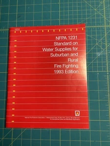 NFPA 1231 Standard on Water Supplies for Suburban and Rural Fire Fighting 1993 - Picture 1 of 2