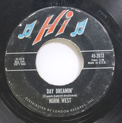 Hear! Northern Soul 45 Norm West - Day Dreamin / Angel Of My Dream On Hi - Image 1 of 2