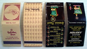 4 CERILLAS VINTAGE ***** HOLIDAY INN ***** 4 CARTONES ANTIGUOS D'ALLUMETTES - Imagen 1 de 5