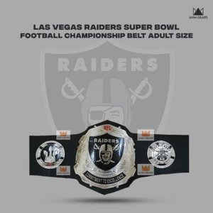 Neu NFL Oakland Raiders Championship Title Gürtel Erwachsenengröße Gürtel - Bild 1 von 3