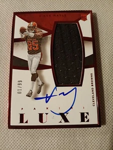 Tarjeta automática autografiada de Vince Mayle Panini Luxe Rookie 2015 radiocontrol/99 Browns RPA - Imagen 1 de 2