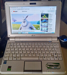 Min PC Netbook Asus Eee PC 1000H Blanc OS GNU/Linux RAM 2G - SSD neuf 120 Go