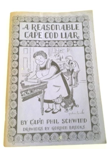 Signed Fishing Booklet Reasonable Cape Cod Liar Captain Phil Schwind 1971 Vtg - Picture 1 of 8