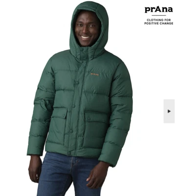 NWT Prana Whitney Portal Down Jacket Men’s Large Soft Pine Green - Image 1 of 4