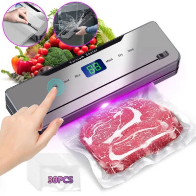 LED Display Commercial Vacuum Sealer Machine Seal a Meal Food Saver System Bags - Image 1 of 4