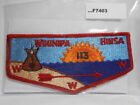 WIHINIPA HINSA RED BORDER SOLID FLAP STRAIGHT 3 (VINTAGE) F7403