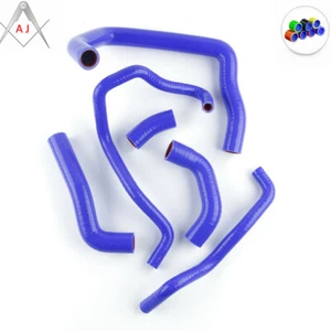 Blue For KAWASAKI ZX10R NINJA 2008-2010 2009 Silicone Radiator Coolant Hose Kit - Picture 1 of 3