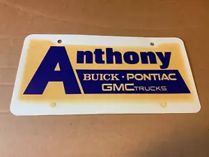 Anthony Buick Pontiac GMC LKW Autohändler Booster Nummernschild - Bild 1 von 2
