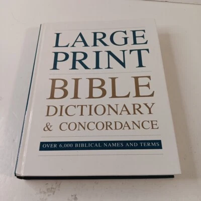 Bible LARGE PRINT Dictionary & Concordance 6,000 Entries H/C  Ottenheimer 1995 - Image 1 of 4