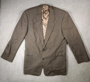 Giorgio Armani Mani Men Jacket Blazer Two Button Brown Made In italy - Picture 1 of 14