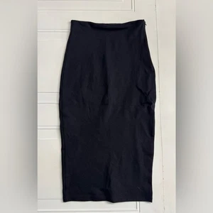 Falda Lápiz Labijou Negra Midi Bodycon Cierre Lateral Cremallera Talla Pequeña S - Imagen 1 de 7