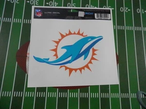 Miami Dolphins Emblem 3 x 4 Window Cling Decal / Ultra Decal NFL - Bild 1 von 1