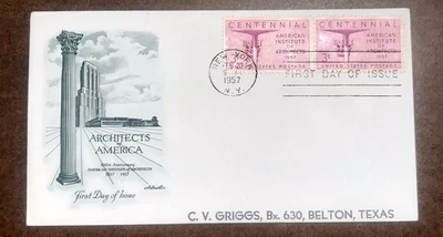 U.S. ARCHITECTS FDC SC#1089 ARTMASTER CACHET DOUBLES NSA - Image 1 of 2