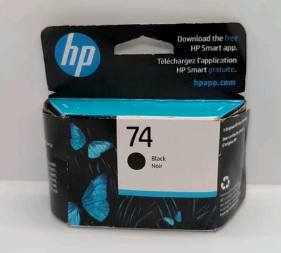 Картридж подлинный HP 74 черный стандартный от оригинального производителя новый запечатанный срок годности 08/2024 - Изображение 1 из 4