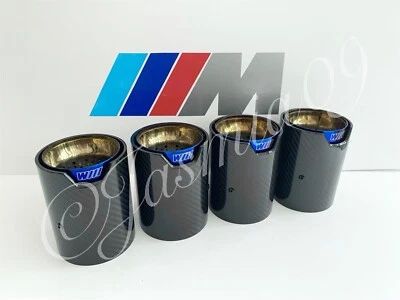 PUNTAS DE ESCAPE DE CARBONO BMW MPE M PERFORMANCE M2 F87 M3 F80 M4 F82 M5 F10 M6 F12 F13 Foto 1 de 4