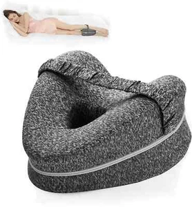 Memory Foam Leg Pillow Cushion Knee Support Pain Relief Washable Cover Bed Sofa - Picture 1 of 10
