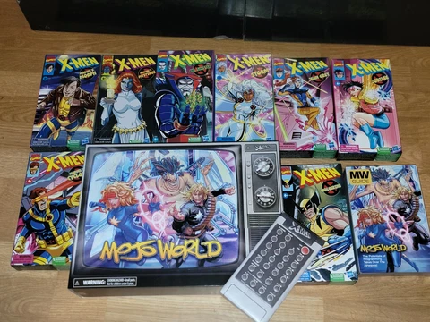 Marvel Legends VHS 90s X-Men Animated Retro 7 Complete Figures Extra Boxes(empty Cover