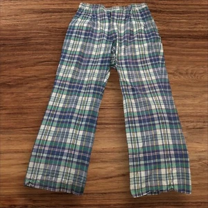 Pantalones informales de algodón a cuadros negros Stanley de colección azul verde para hombre talla 36 - Imagen 1 de 8