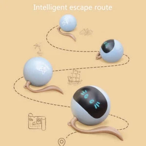 Automatic Smart Cat USB Interactive Electric Jumping Ball Self Rotating - Picture 1 of 14
