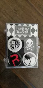 Dark Horse 2019 paraguas Academy Gerard Way imán de Netflix conjunto de 4 en caja - Imagen 1 de 1