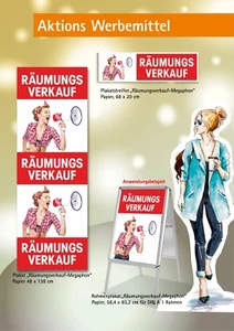 Manifesto, strisce per poster, poster con cornice, megafono vendita sgombero - Foto 1 di 11