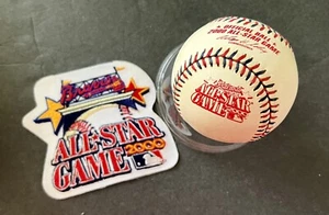 RAWLINGS 2000 ALL STAR GAME MLB OFFICIAL BASEBALL & MLB PATCH COMBO - ATLANTA - Picture 1 of 10