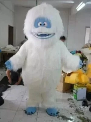 Abominable Snowman Mascot Costume Suits Cosplay  Dress Christmas Party Wear - Image 1 of 3