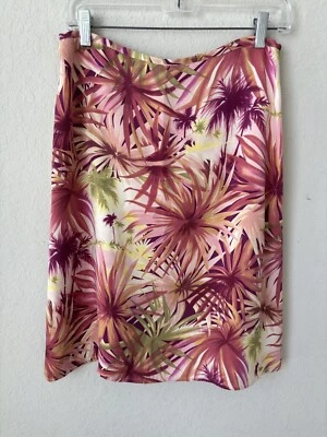 Falda tropical de seda Tommy Bahama talla 8 Foto 1 de 4