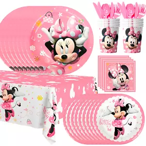 Minnie Thema Geschirr Party Set, Minnie Kindergeburtstag Set - Bild 1 von 10