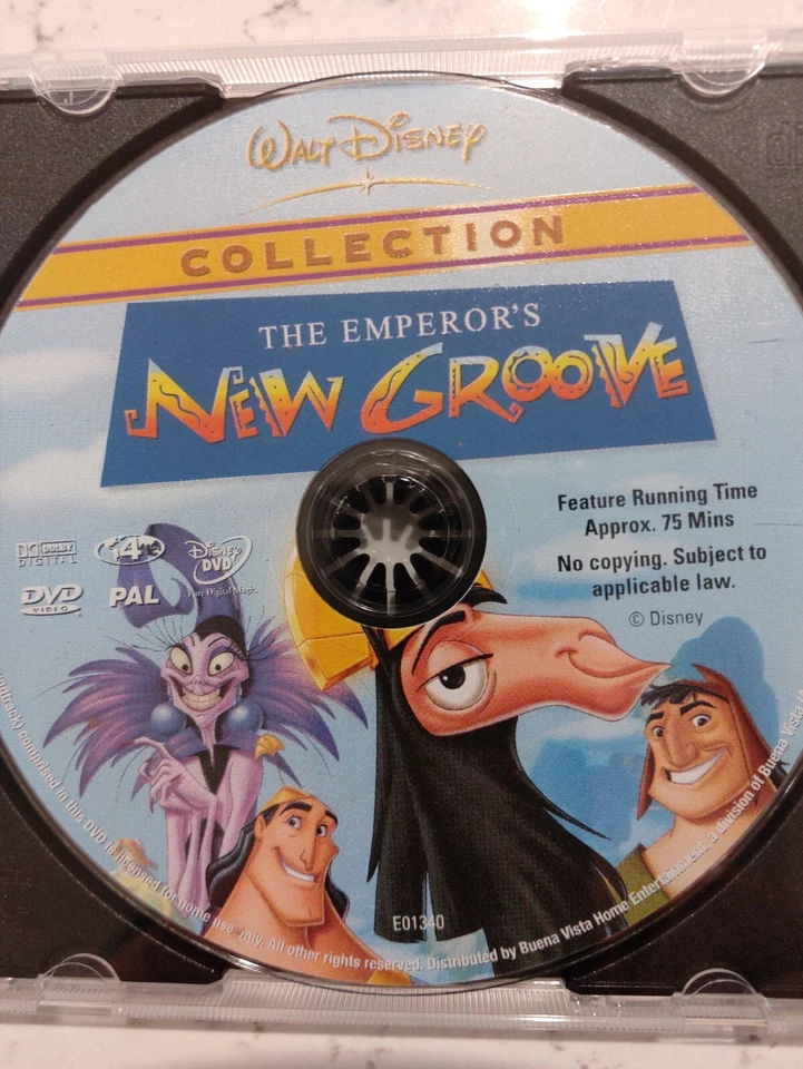 The Emperor's New Groove  Buena Vista DVD 2000 Animated Cartoon Walt Disney - Image 1 of 1