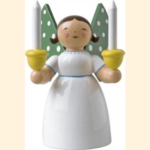 Wendt & Kühn 28er Lichterengel weiß Größe 2, 6cm, 528/2, blond/braun, Fachhandel - Bild 1 von 5