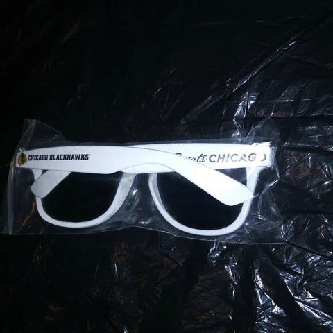 Chicago Blackhawks NBC Sports Authenic Fan 2019 Promo New Sun Glasses Cover
