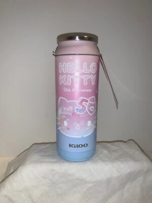 ⭐️ Tumbler Hello Kitty X Igloo 50th Anniversary Stainless Steel 16 Oz Can~Kawaii - Image 1 of 4